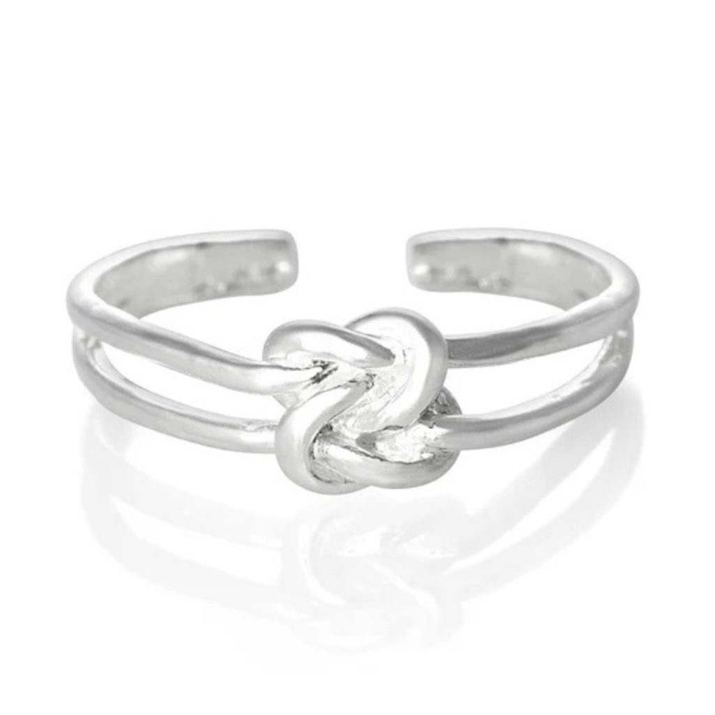 Sailors Knot Sterling Silver Toe Ring image 0
