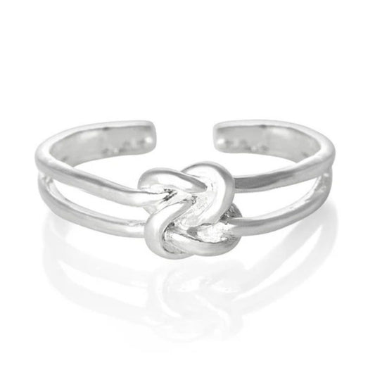 Sailors Knot Sterling Silver Toe Ring image 0