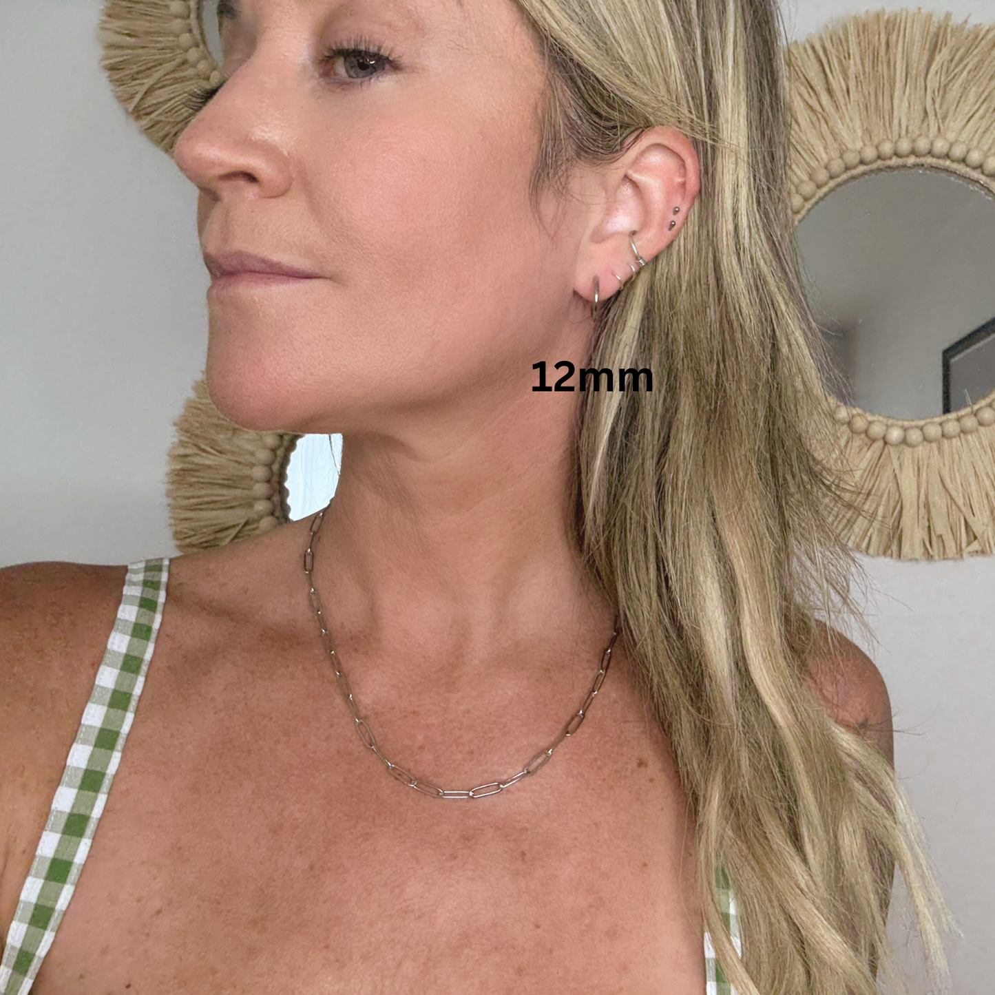 Minimalistic Silver Huggie Earrings - Silver - Stainless Steel