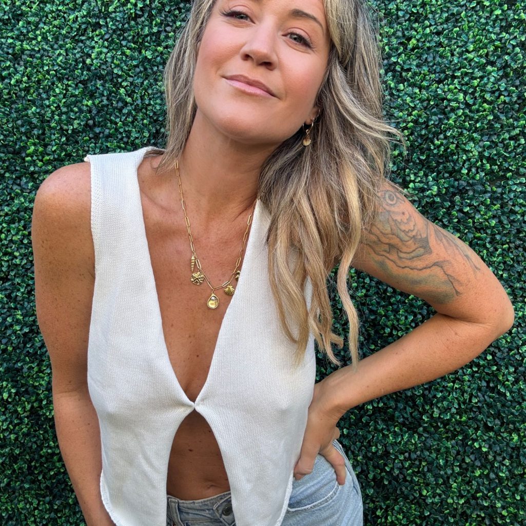 Beach Seashell Stainless Steel - Gold - 20 inch Paper Clip Necklace image 6