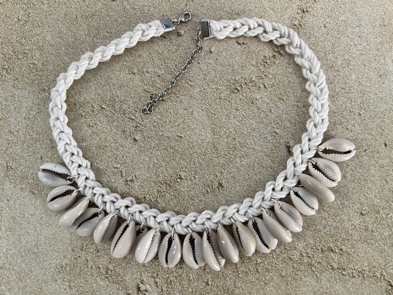 Braided Cowrie Clavicle Boho Necklace image 6