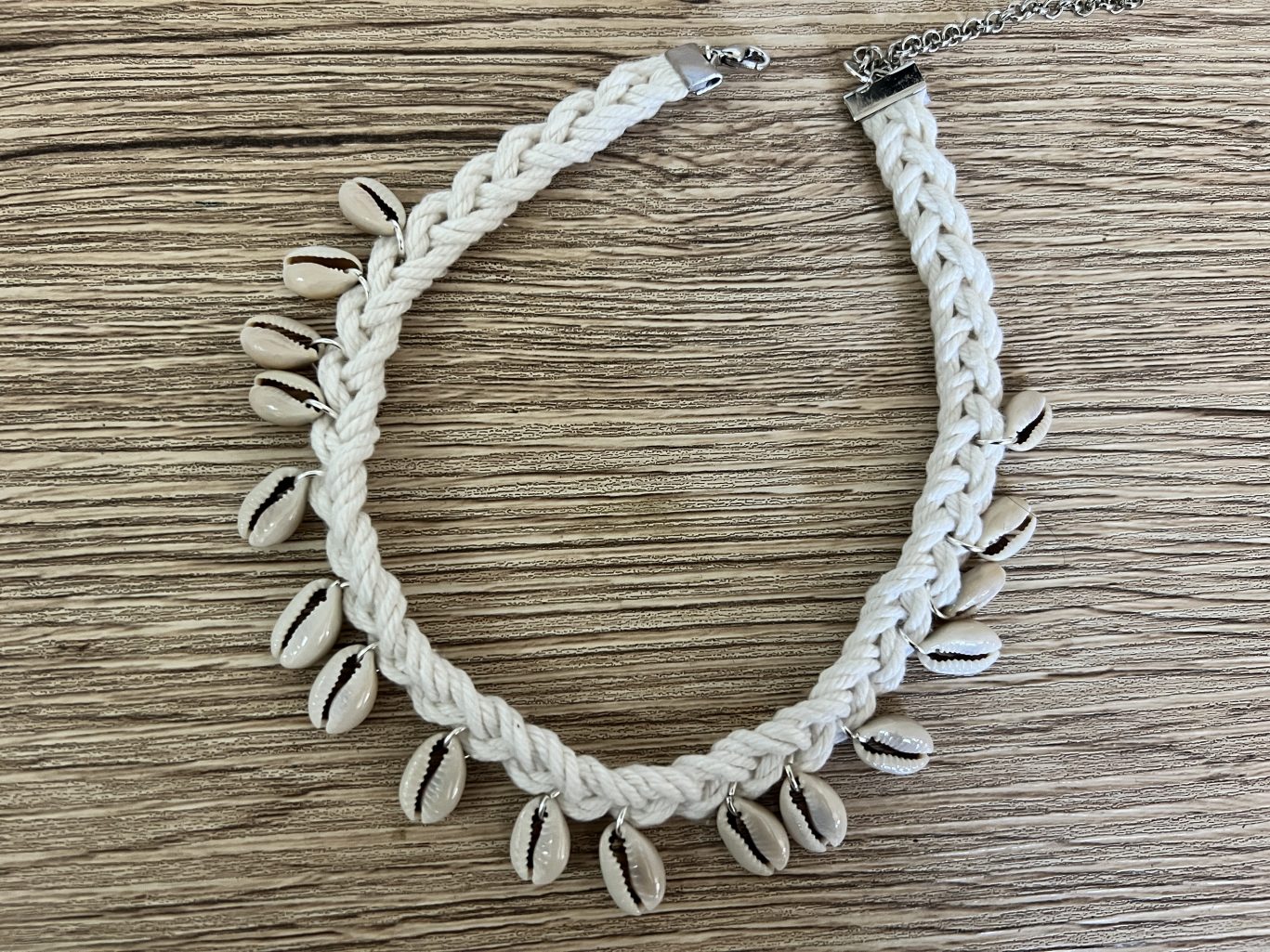 Braided Cowrie Clavicle Choker Necklace image 6