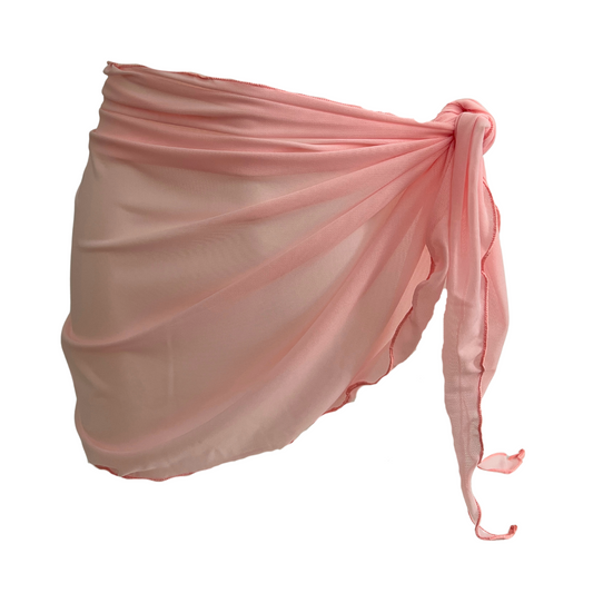 Light Pink - Sheer Sarong Cover Up