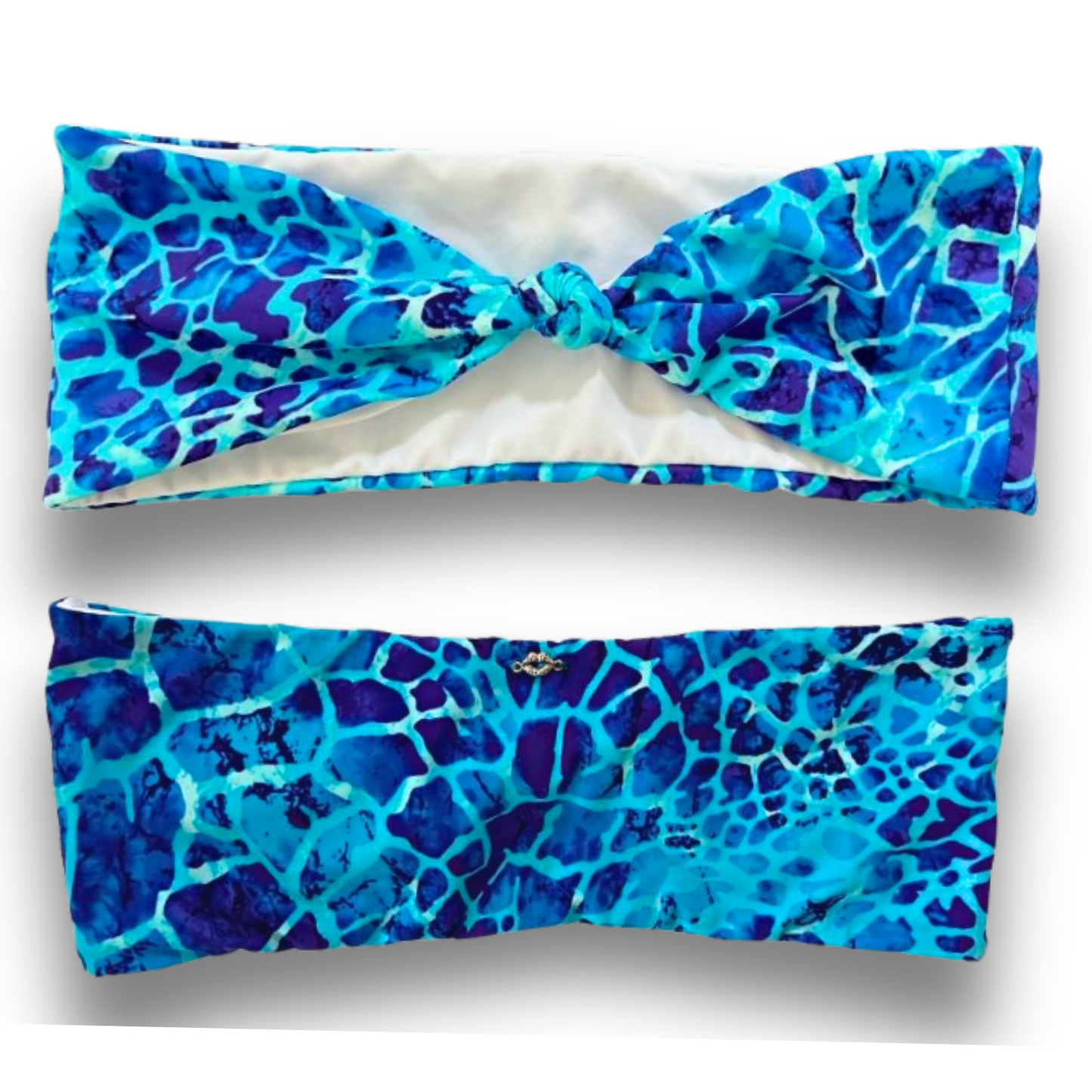 Sandbar Strapless Bikini Top - Blue Lagoon
