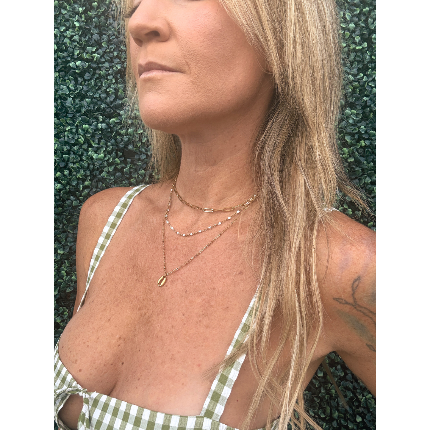 Cowrie Necklace Set - Gold