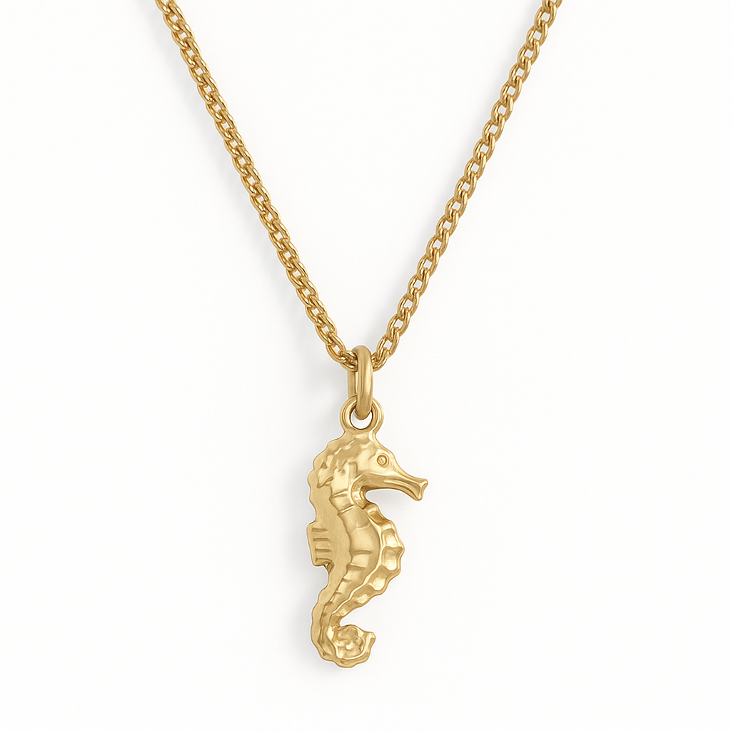 Seahorse - Gold Stainless Charm Necklace