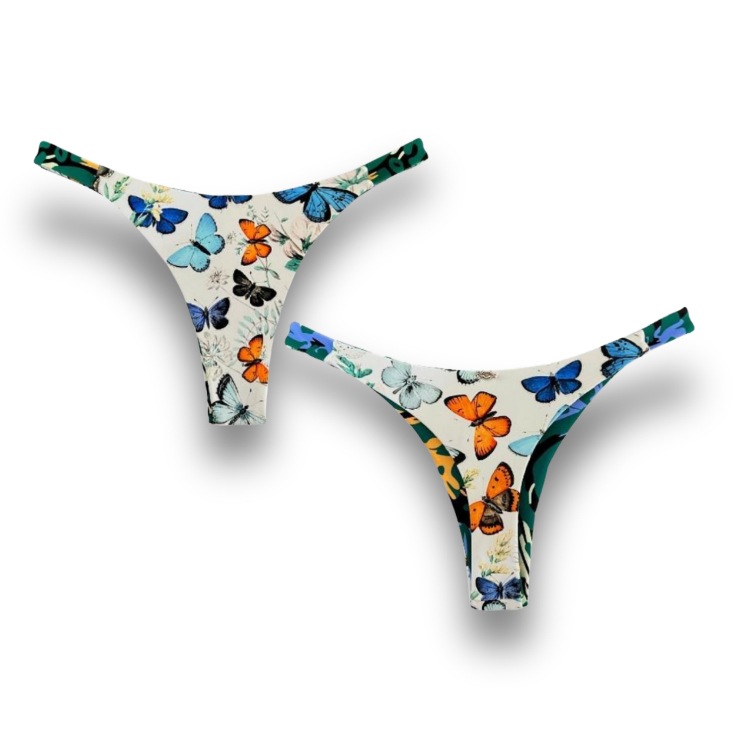 Avalon Reversible Bikini Bottoms Wild Butterflies