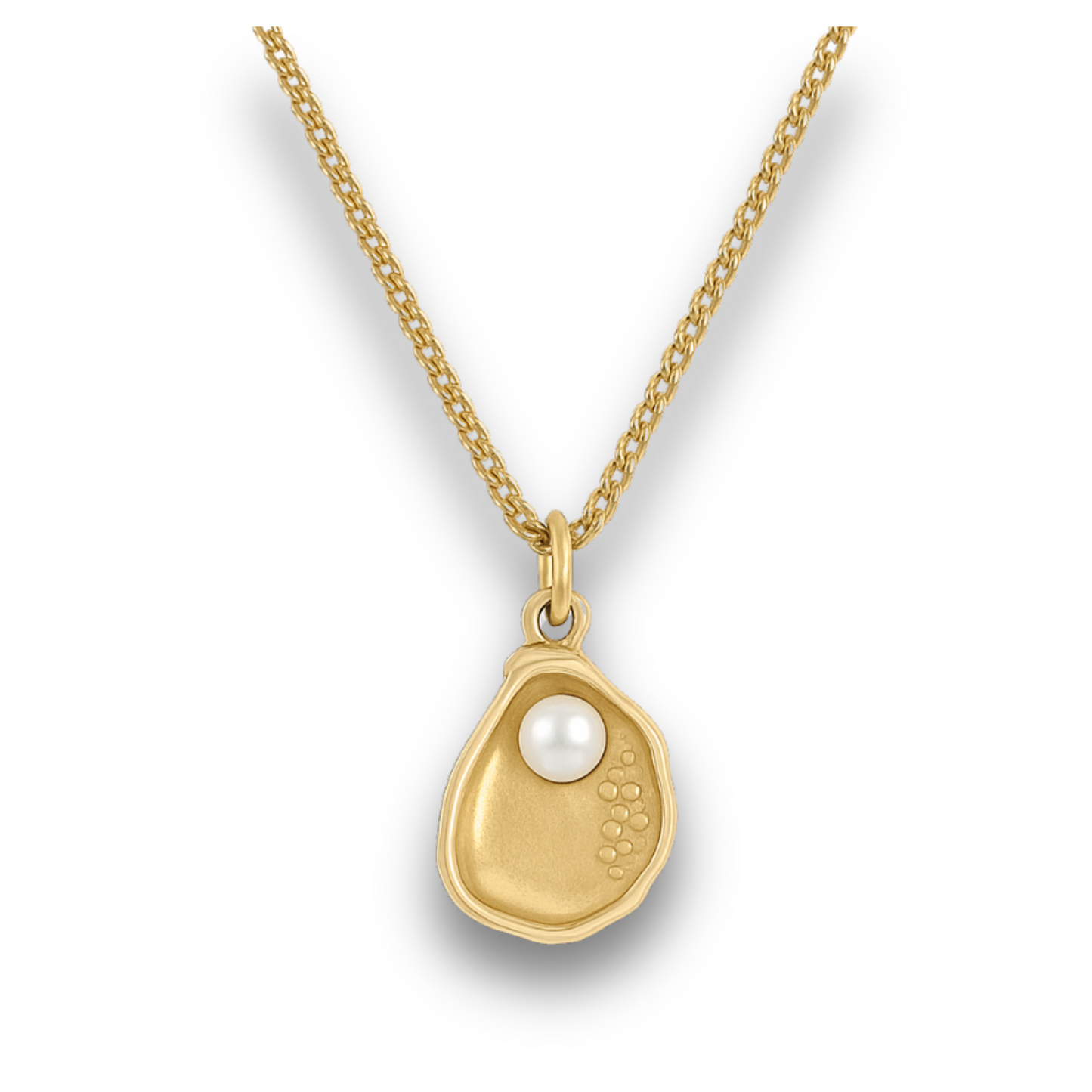Abalone - Gold Stainless Charm Necklace