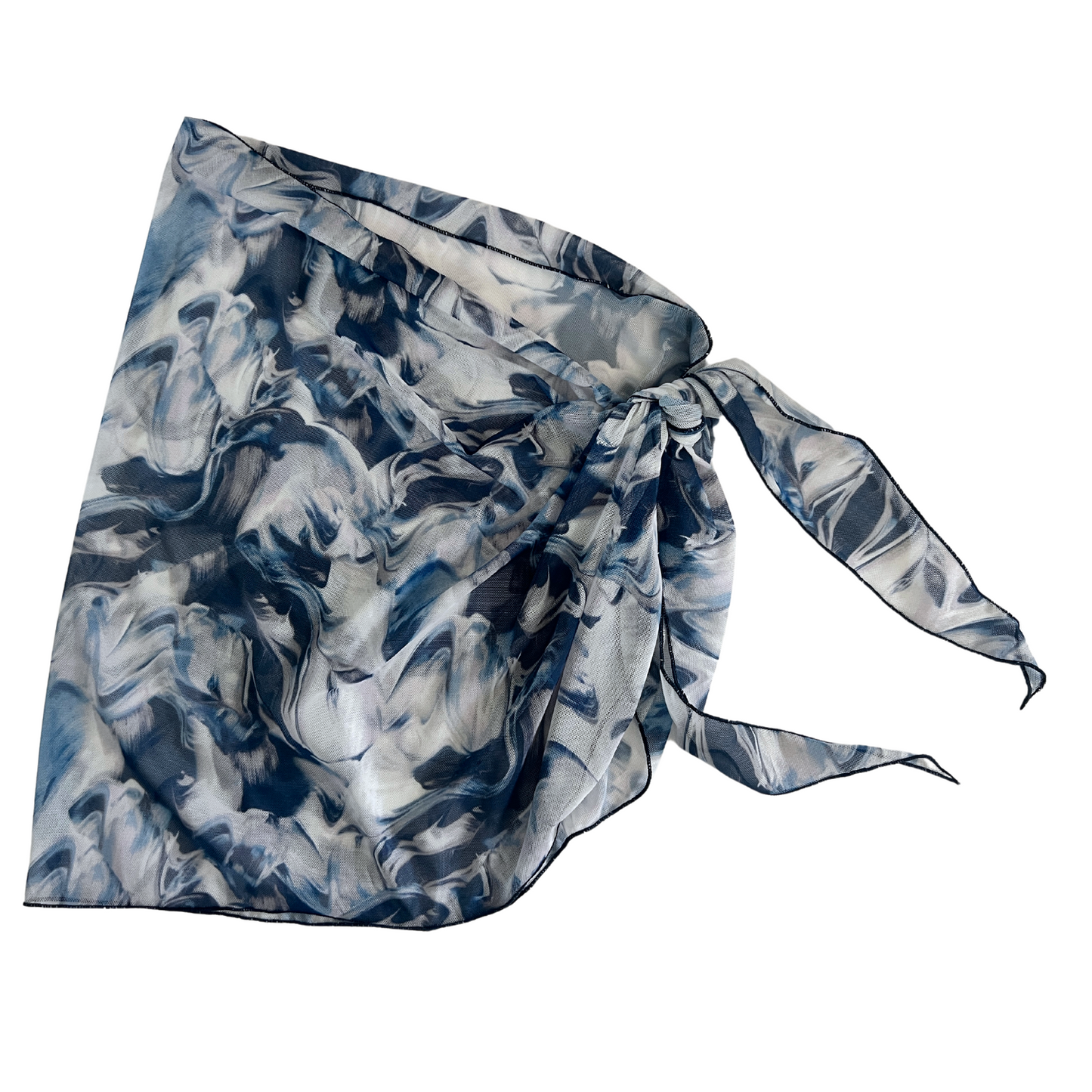 Blue Tides - Sheer Sarong Cover Up