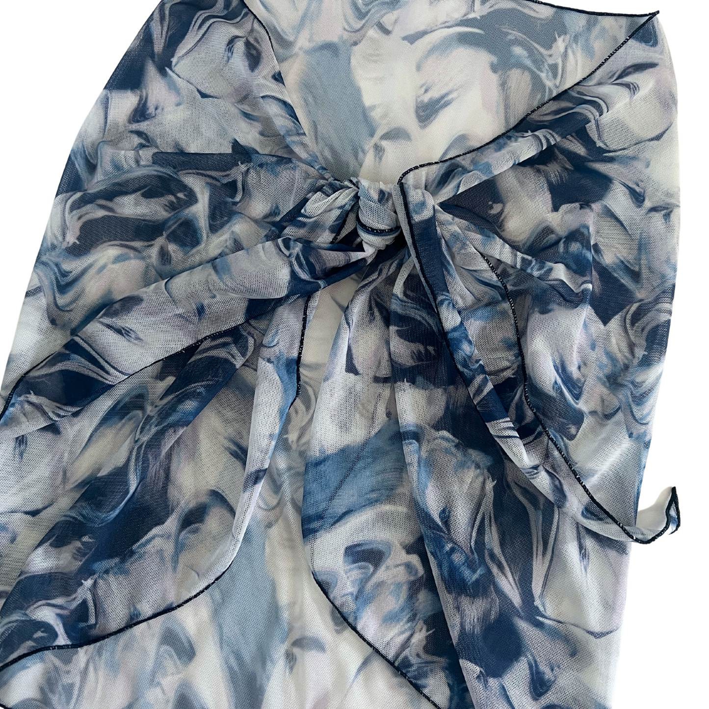 Blue Tides - Sheer Sarong Cover Up