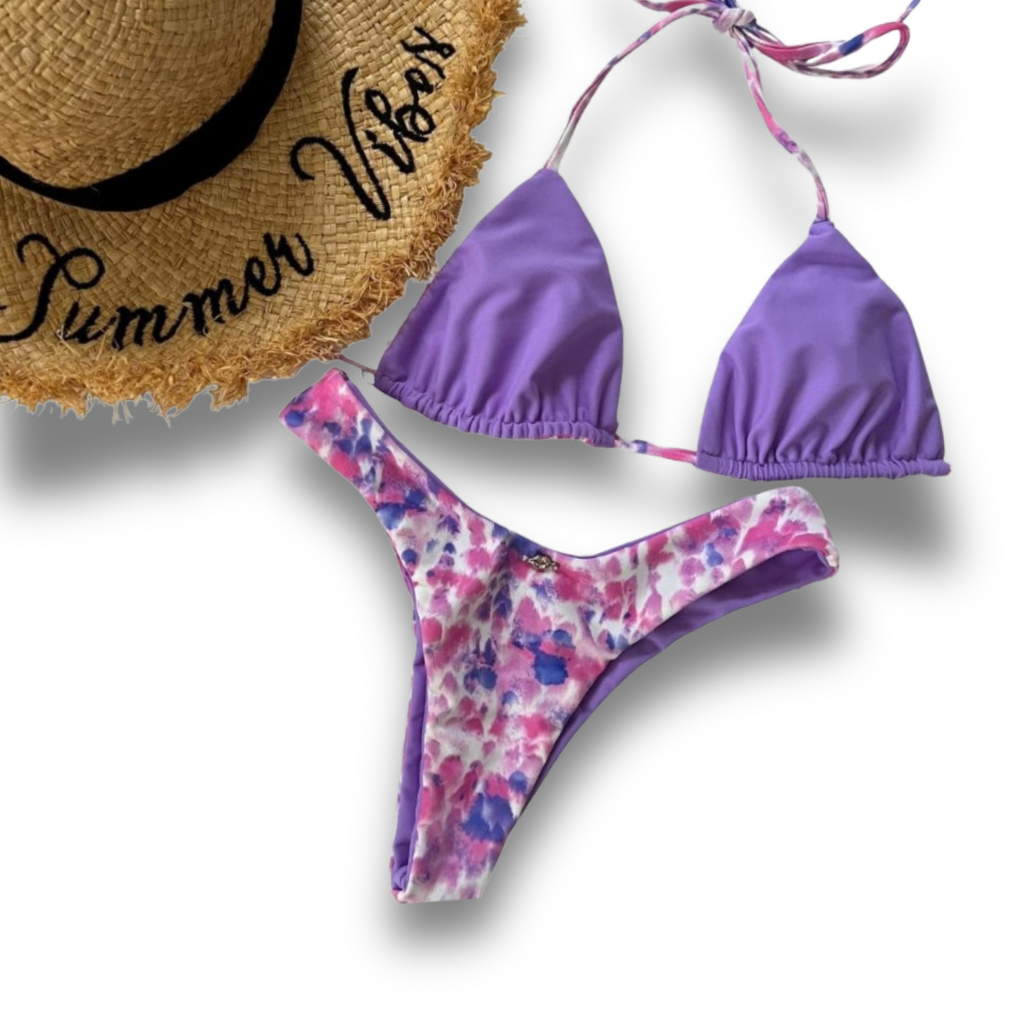 Shore Thing Reversible Top - Bubble Gum