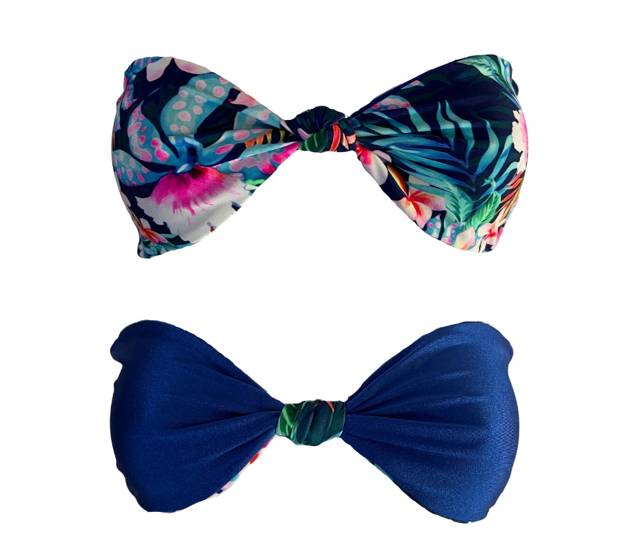 Sandbar Reversible Strapless Bikini Top - Blue Crush image 2