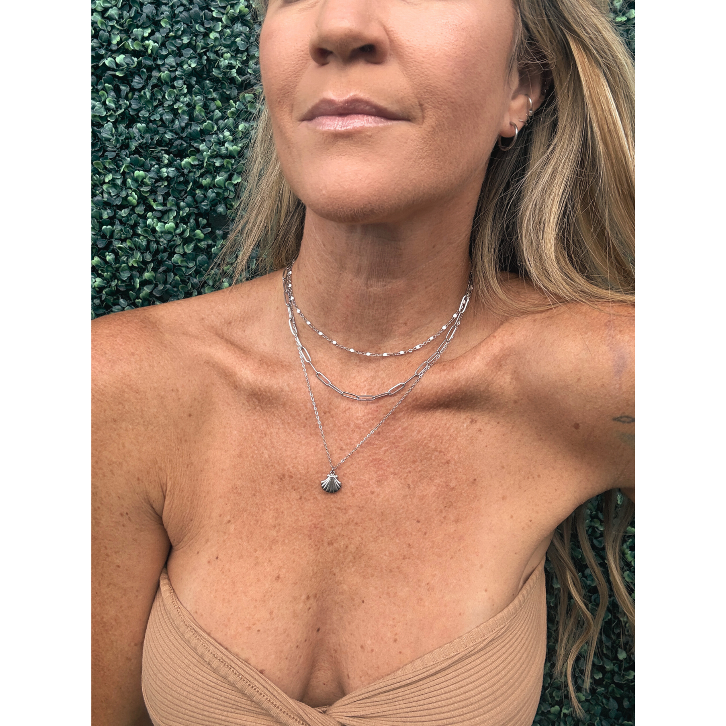 Cayman Necklace Set - Silver