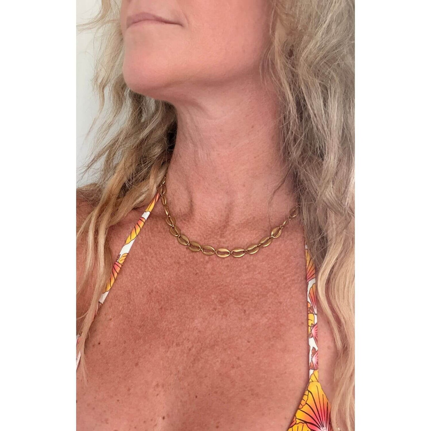 Cowrie Puka Seashell Necklace