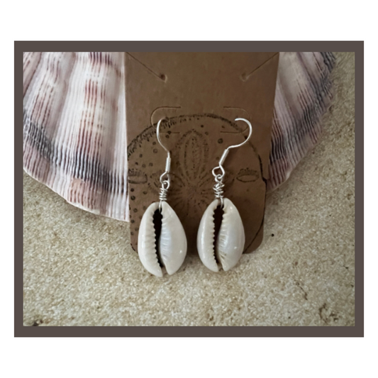 Cowrie Seashell Earrings