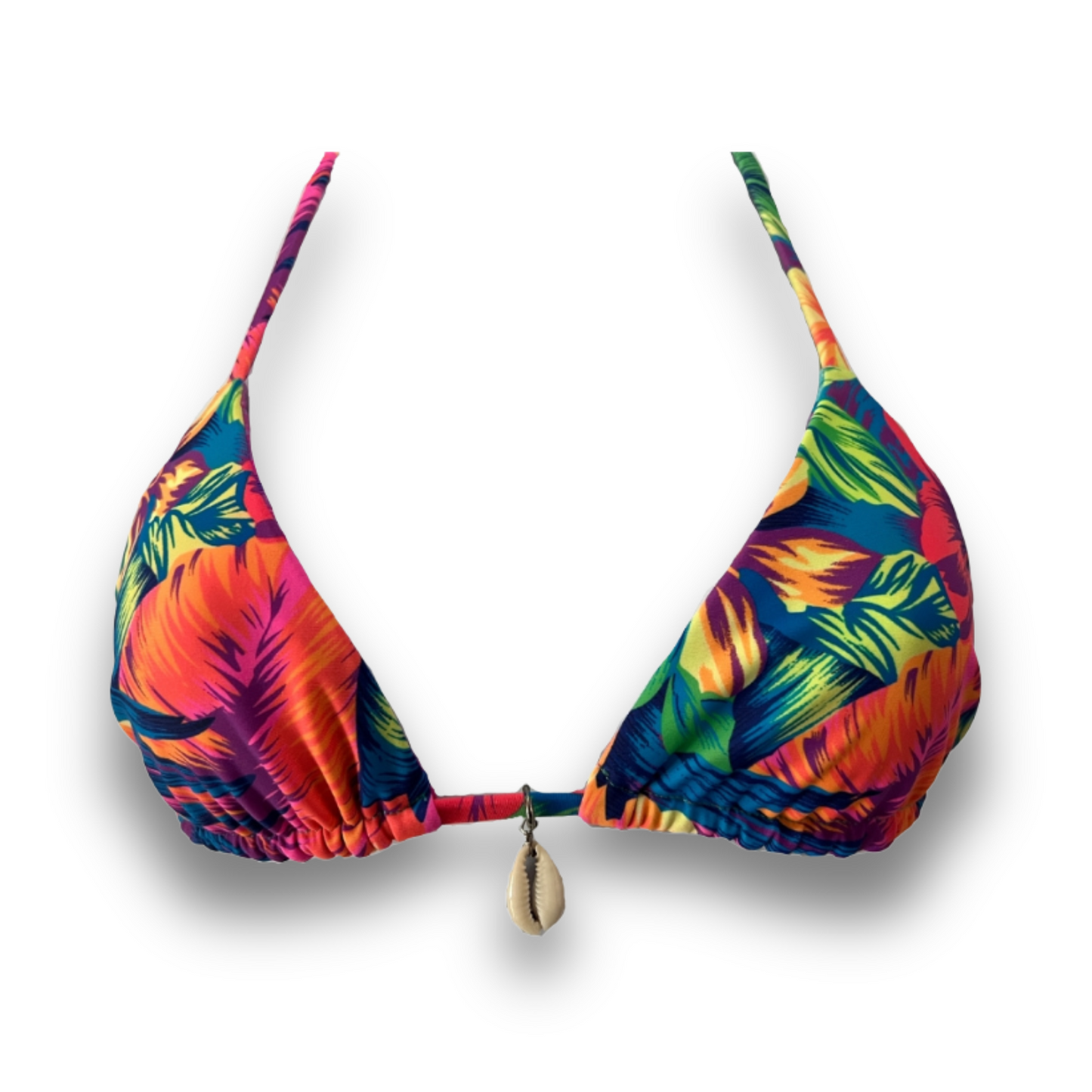 Cowrie Seashell Bikini Charm - Silver