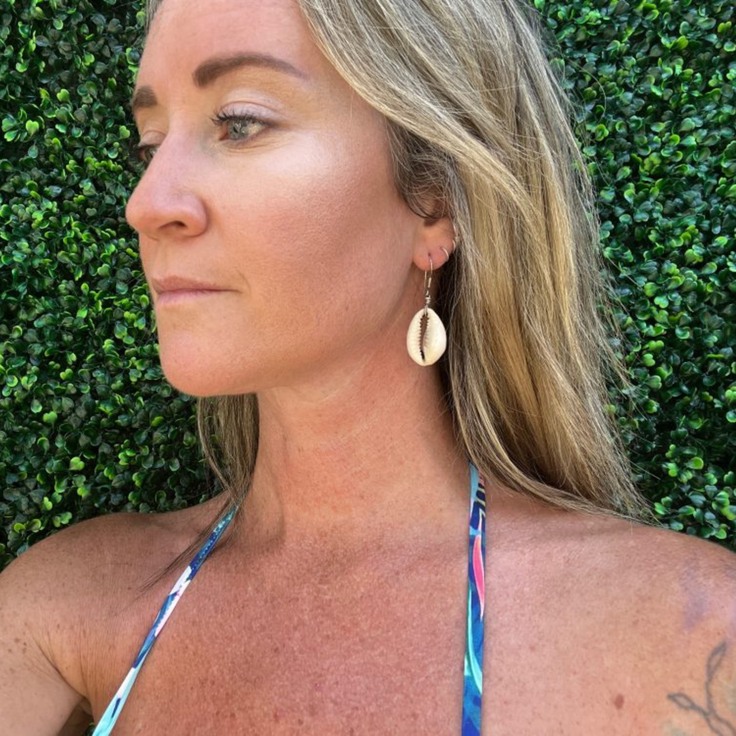 Cowrie Seashell Earrings