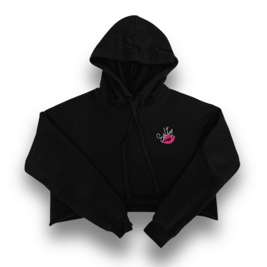 Salty Kiss Cropped Fleece Hoodie