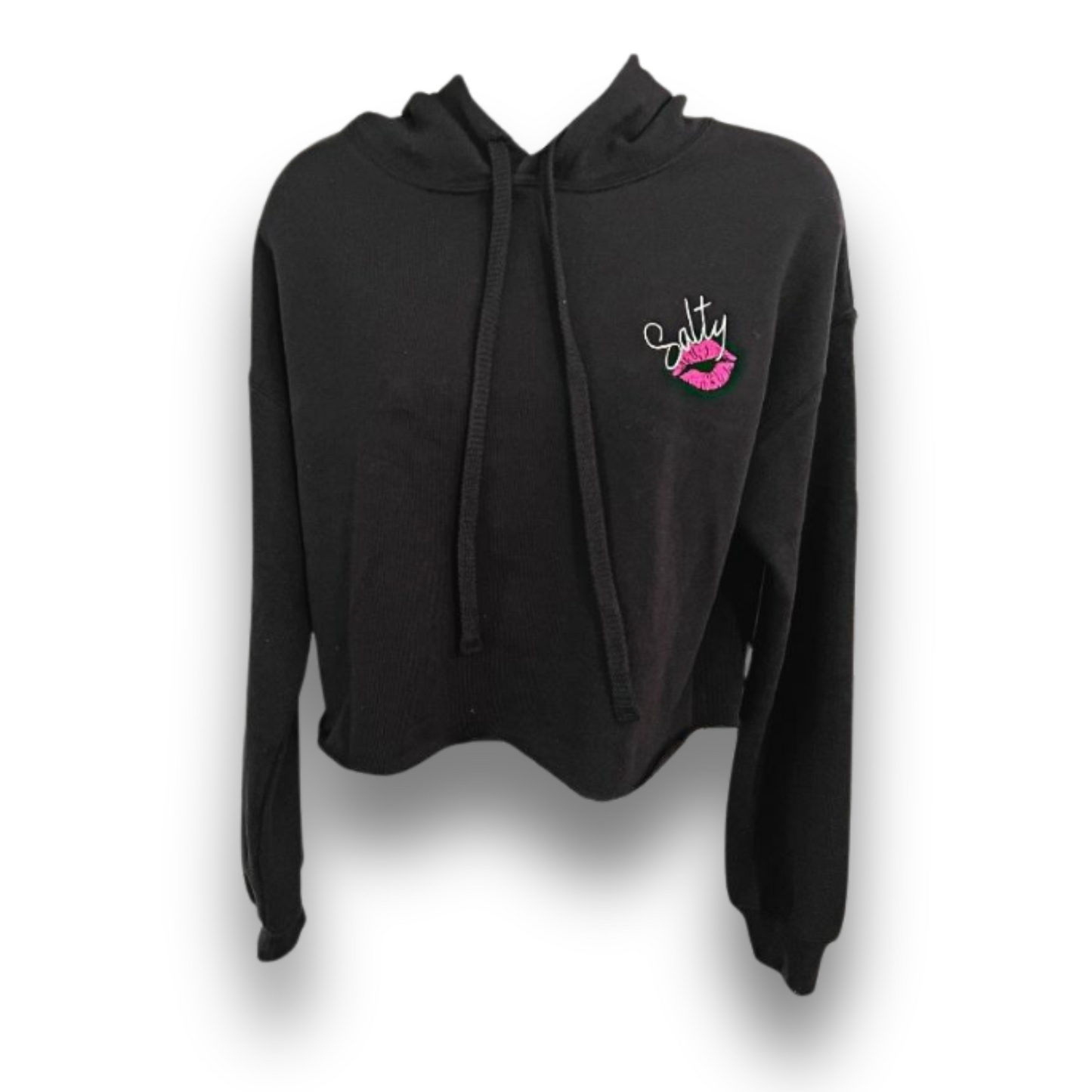 Salty Kiss Cropped Top Fleece Hoodie