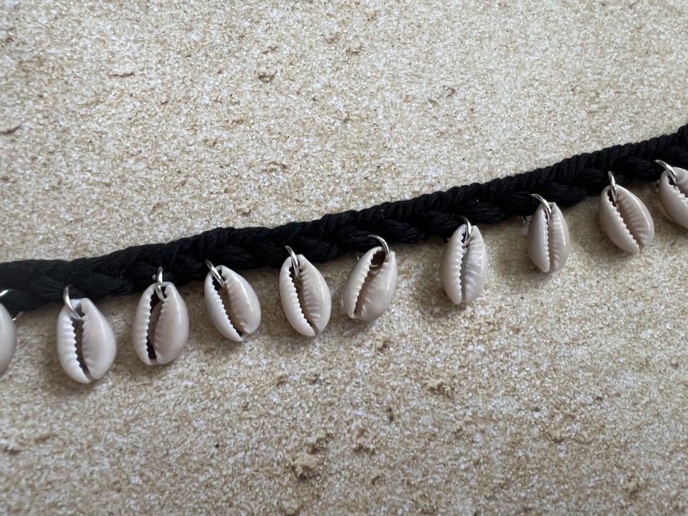 Braided Cowrie Clavicle Choker Necklace image 5