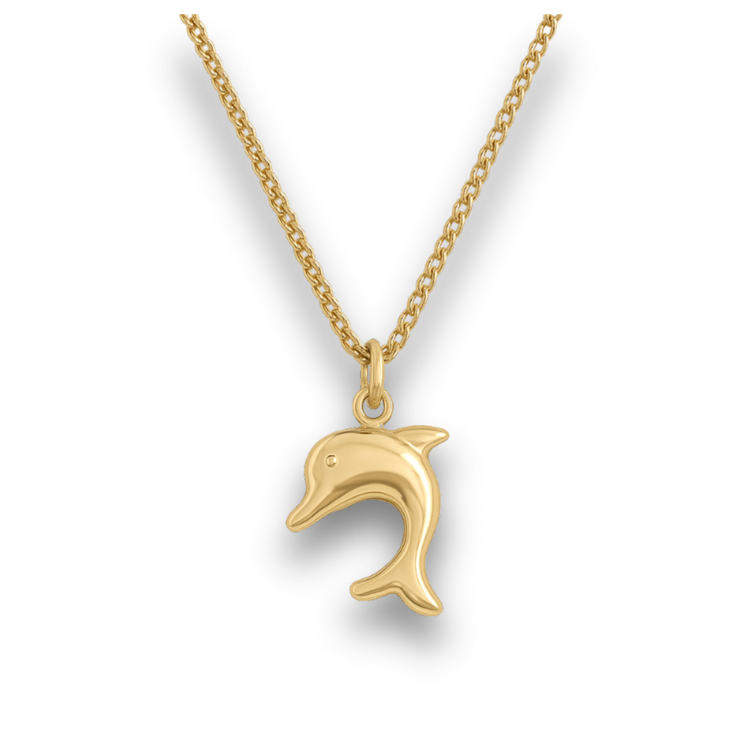 Dolphin - Gold Stainless Charm Necklace