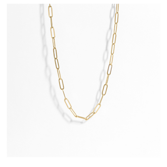 Ava Paperclip Necklace - 4mm