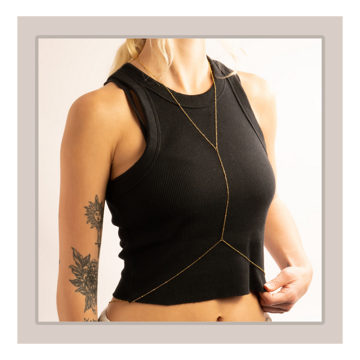 Belize Gold Satellite Body Chain