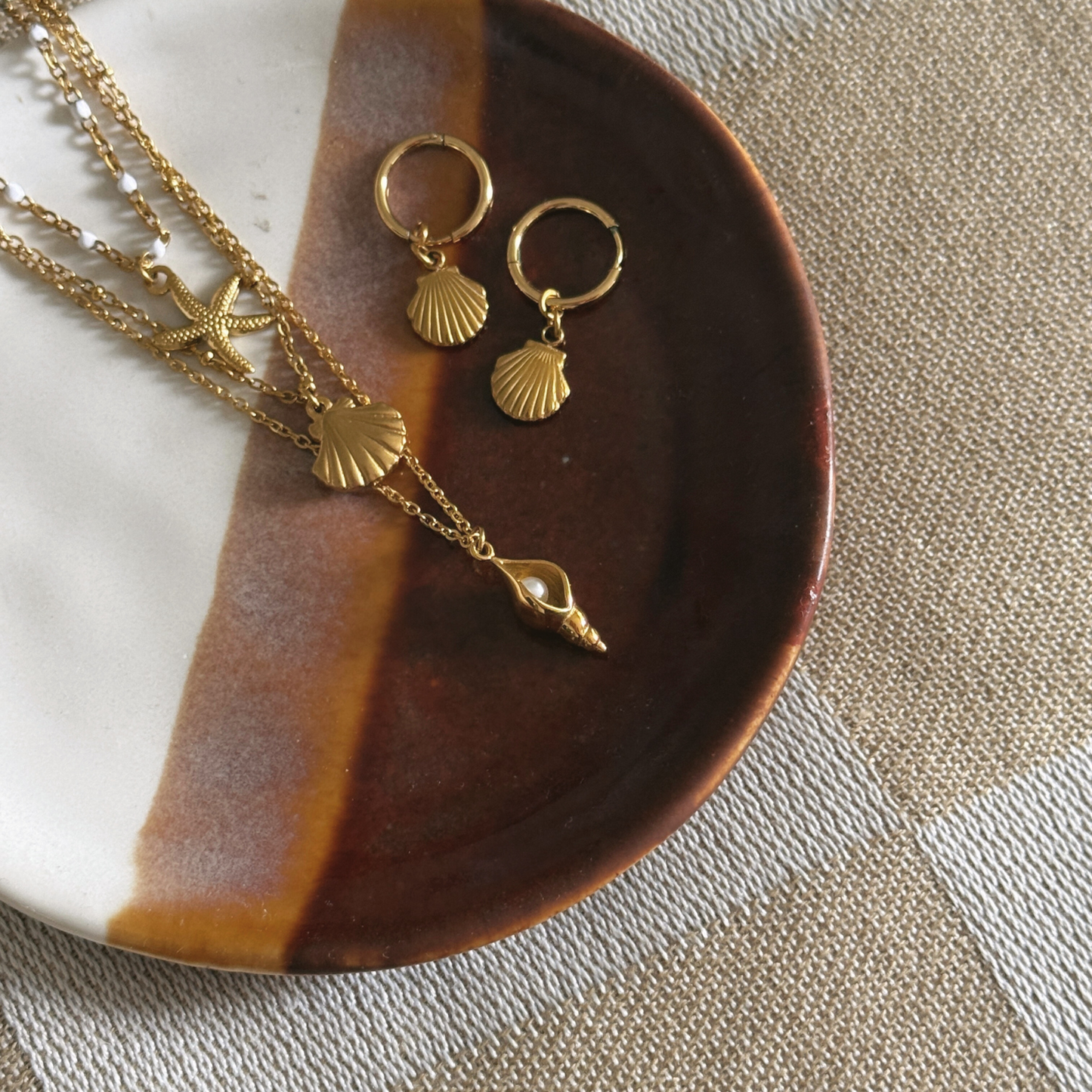 Seychelles Necklace Set - Gold