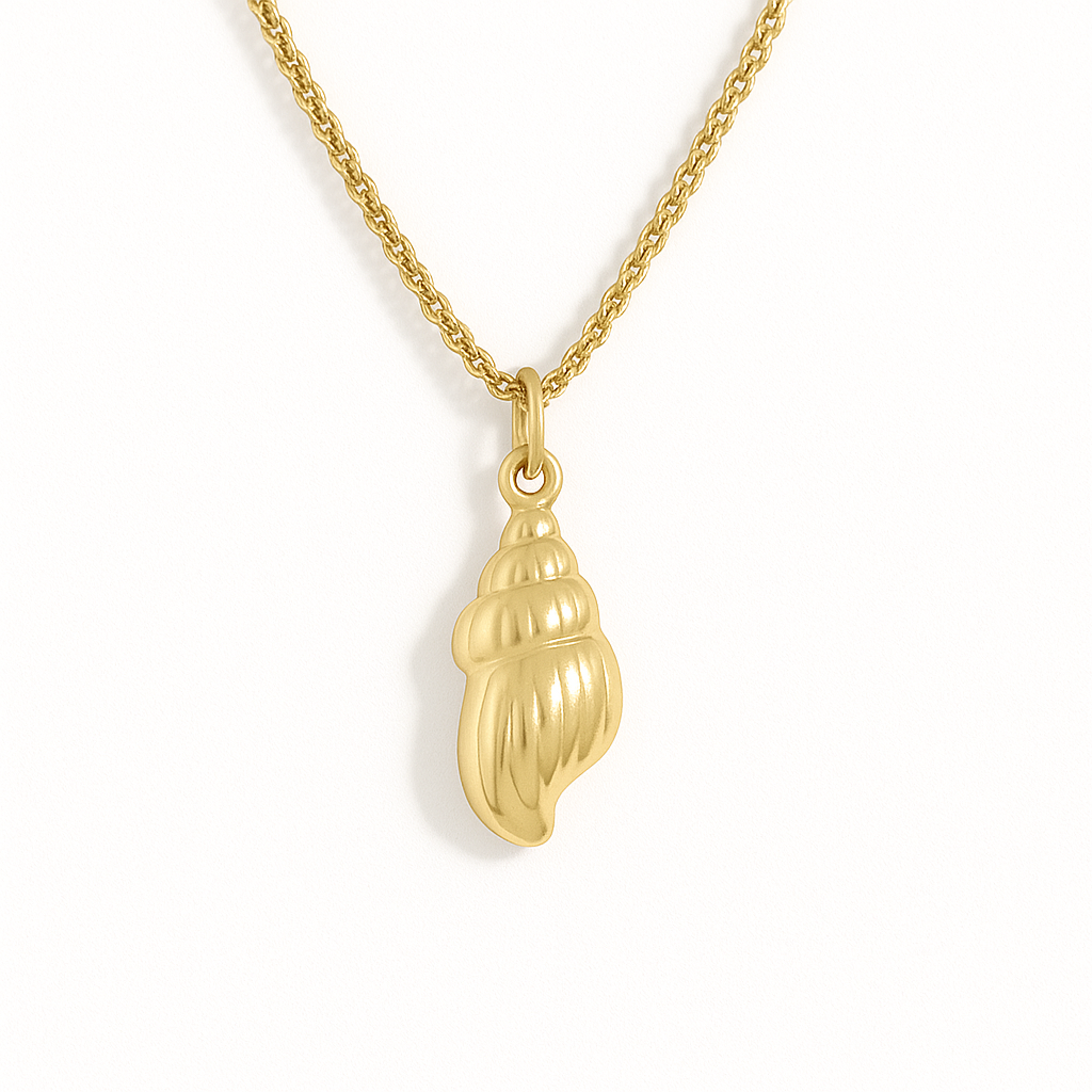 Seashell - Gold Stainless Charm Necklace