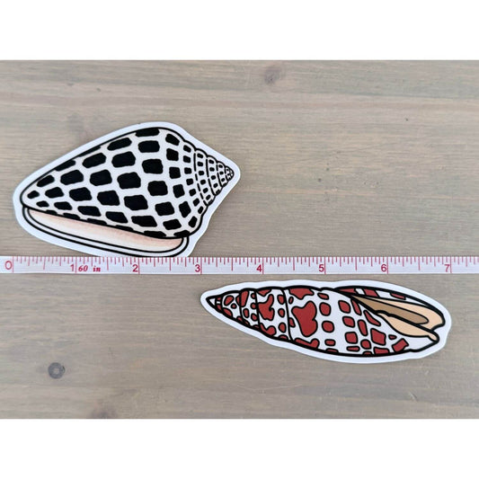 Seashell Stickers, set of 2