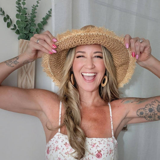 Sunkissed Frayed Straw Women's Hat
