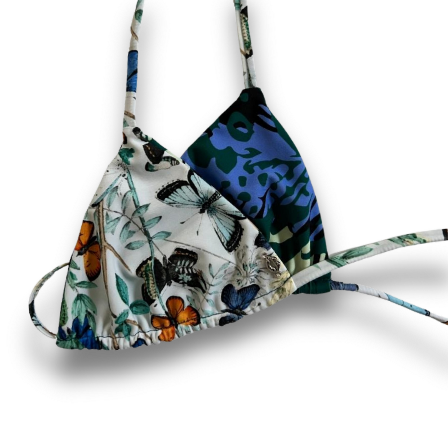 Shore Thing Reversible Bikini Top - Wild Butterflies
