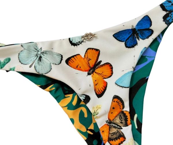 Avalon Reversible Bikini Bottoms Wild Butterflies Salty Kiss Swim