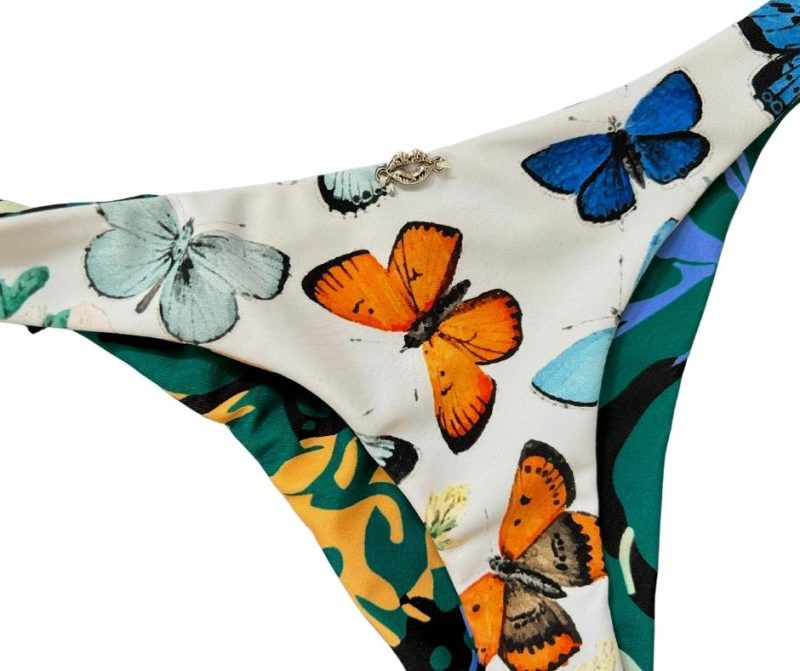 Avalon Reversible Bikini Bottoms Wild Butterflies Salty Kiss Swim