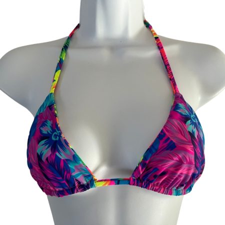 Shore Thing Reversible Triangle Bikini Top Kailani Salty Kiss Swim