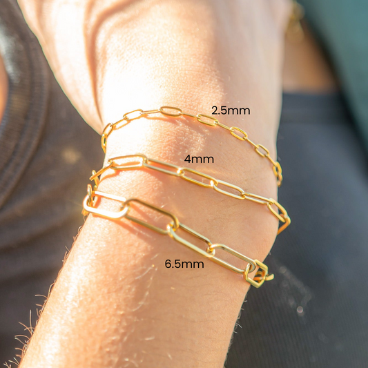 Paperclip Bracelet - 2.5mm - Stainless Steel