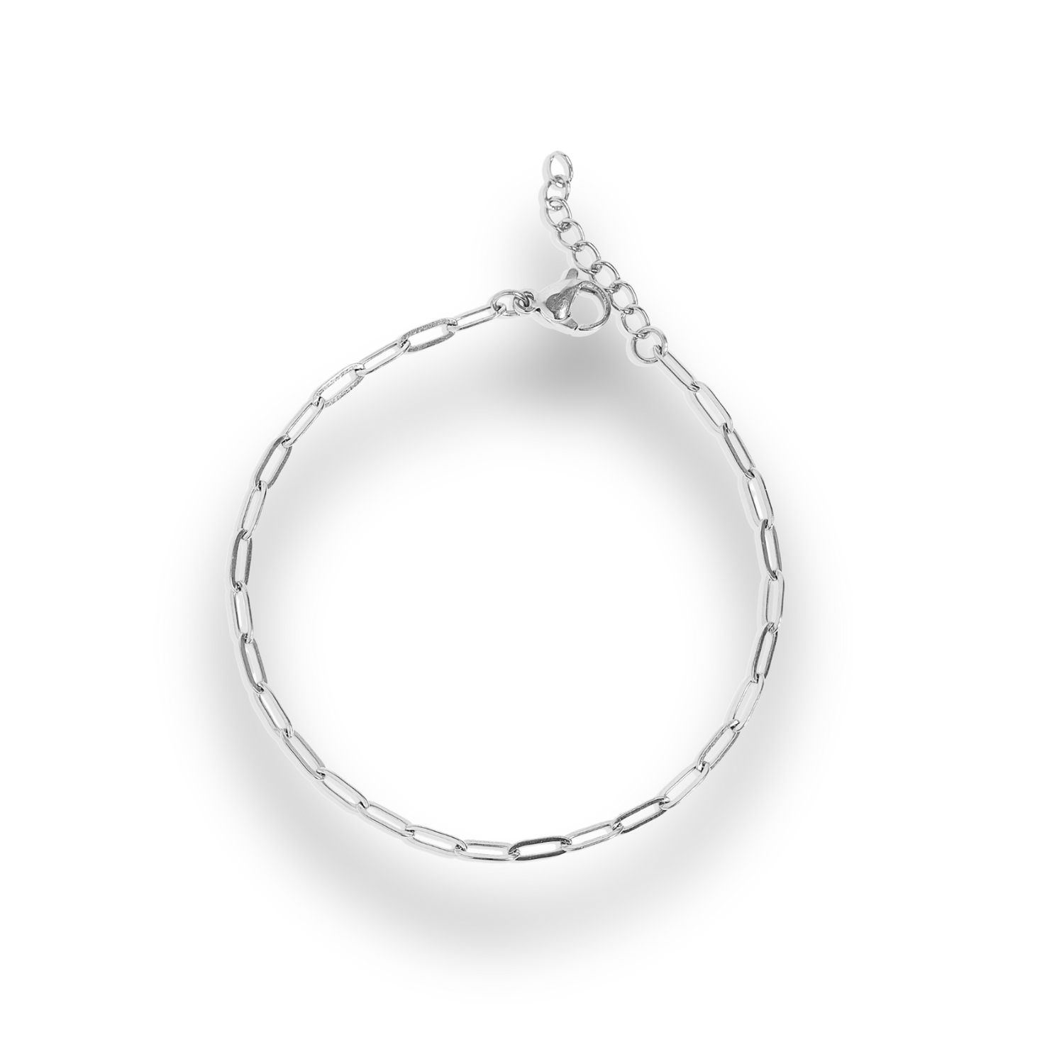 Silver chain bracelet