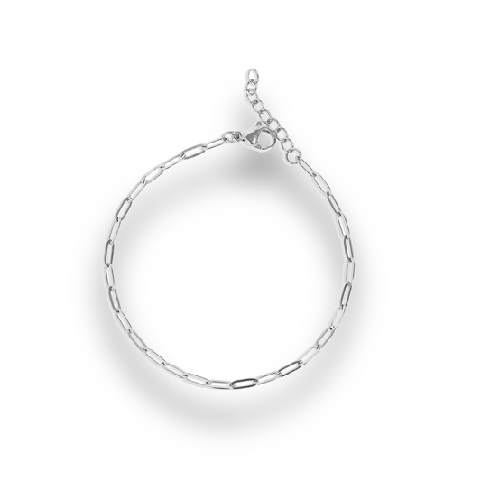 Silver chain bracelet