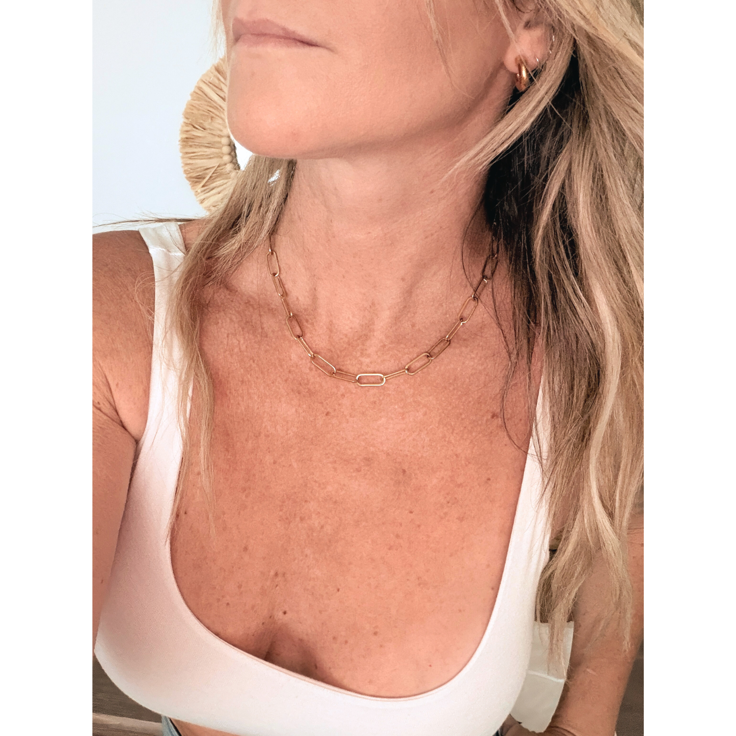 Ava Paperclip Necklace - 6.5mm