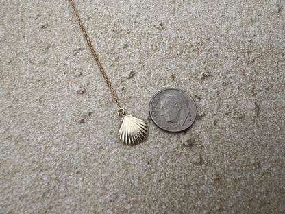 Dainty Gold Filled Seashell Necklace - 18 inches image 4