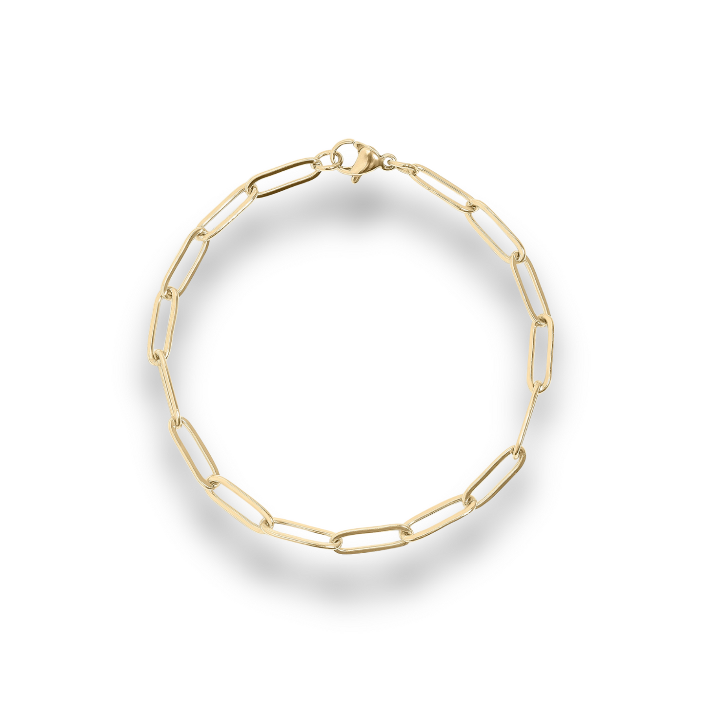 Gold chain bracelet
