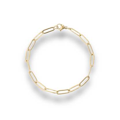 Gold chain bracelet