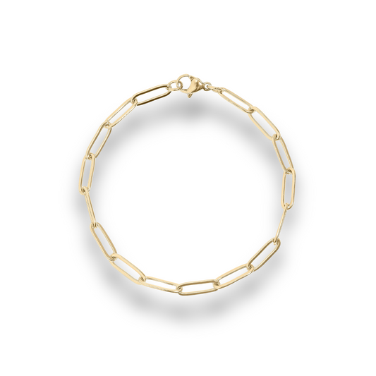 Gold chain bracelet