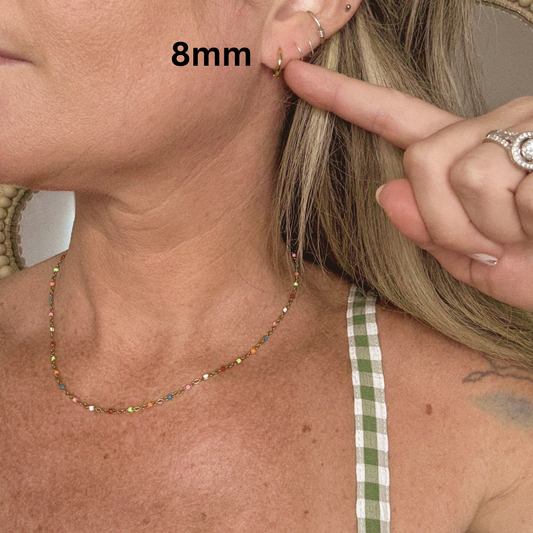 Minimalistic Gold Huggie Earrings - Stainless Steel