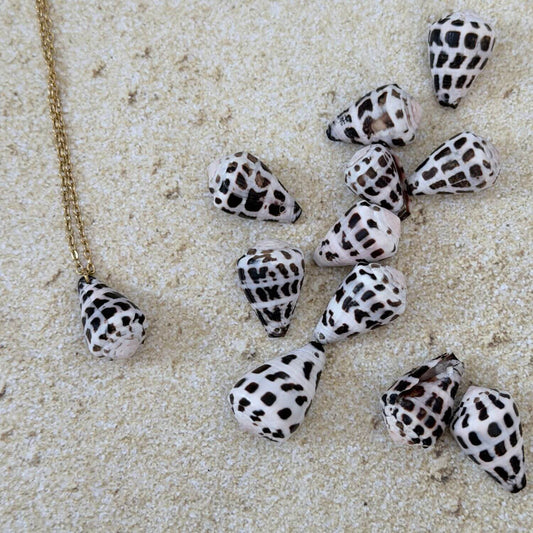 Hebrew Cone Hawaiian Necklace - Gold