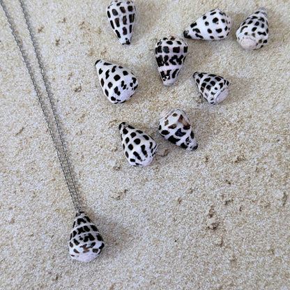 Hebrew Cone Hawaiian Necklace - Silver