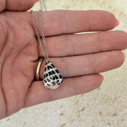 Hebrew Cone Hawaiian Necklace - Silver
