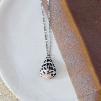 Hebrew Cone Hawaiian Necklace - Silver