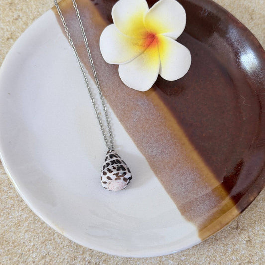 Hebrew Cone Hawaiian Necklace - Silver