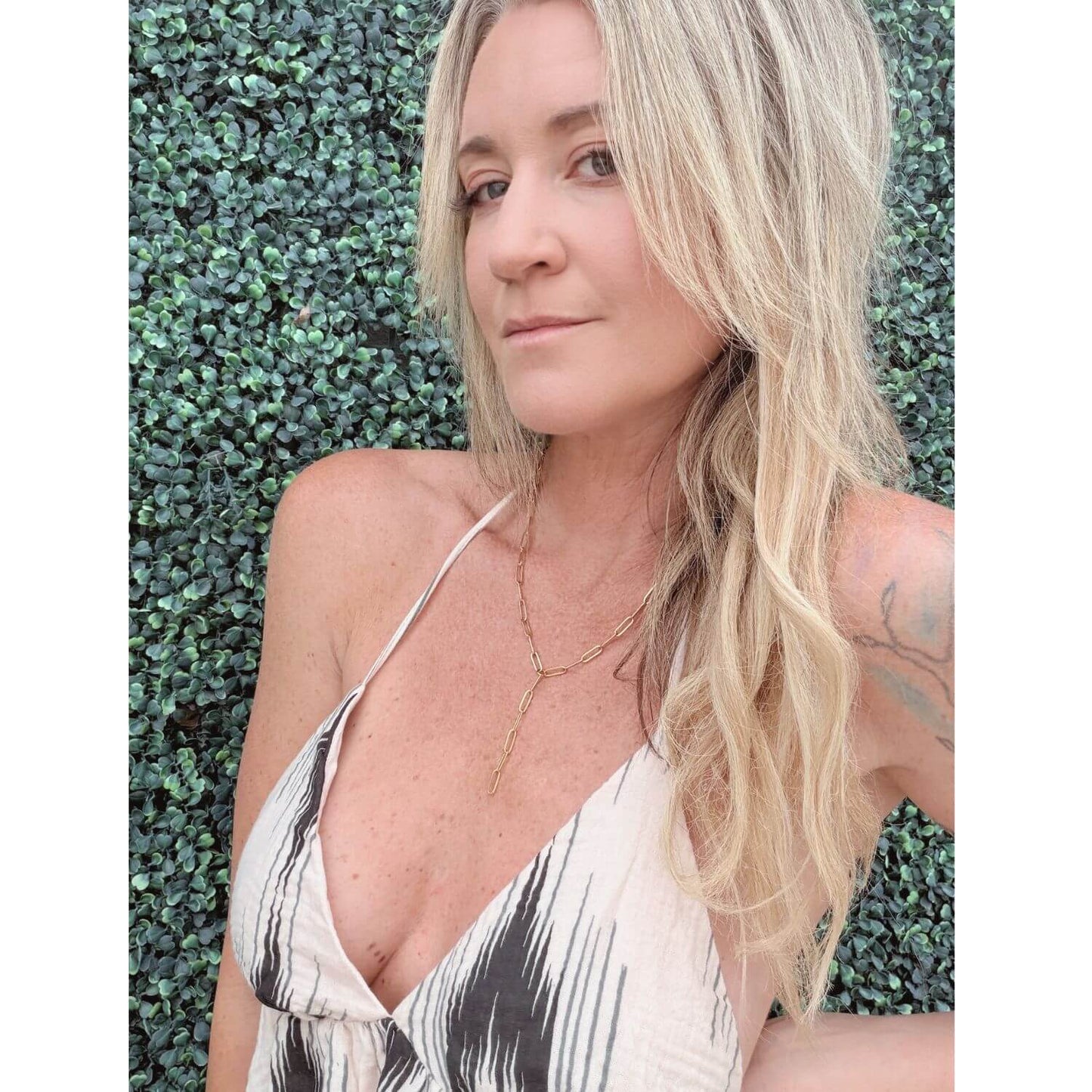 Nixie Paperclip Lariat Necklace
